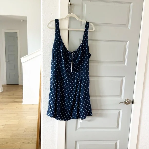 NWT Reformation Valencio Polka Dot Mini Dress Plus Size ES - Picture 4 of 6